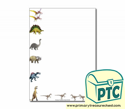 Dinosaur Themed Page Borders/Writing Frames (no lines)