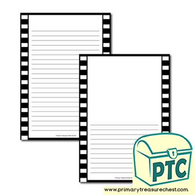 Camera Film Themed Page Border/Writing Frame (narrow lines)