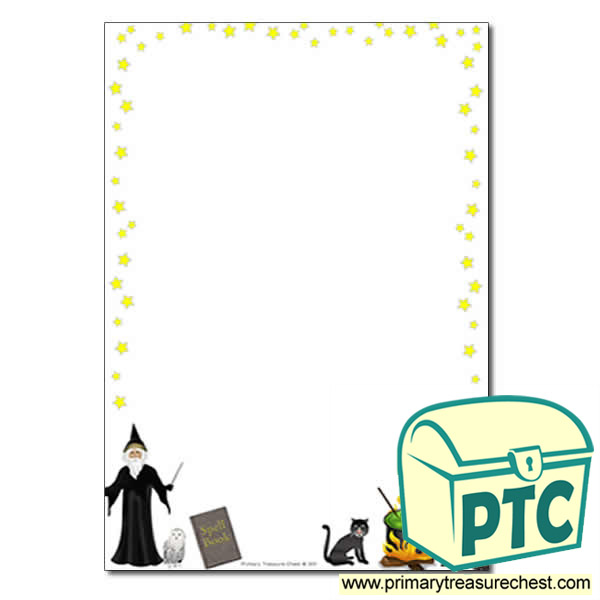 Magic Themed Page Border/Writing Frame (no lines)