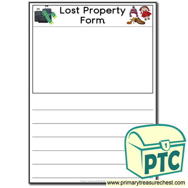 Role Play Train Station Lost Property Worksheet