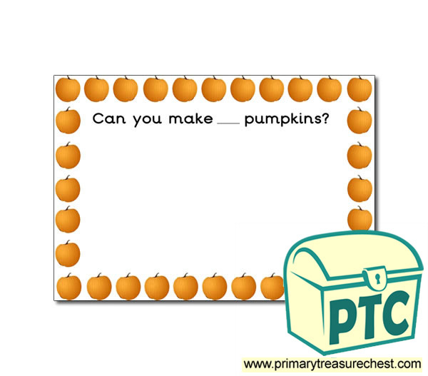 Pumpkin Themed Playdough Mat