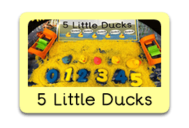 Five Little Ducks Themed Tuff Trays for Toddlers-EYFS Children - Learning Through Play Sessions