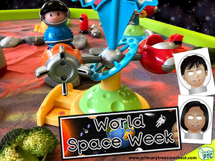Sparkling Space Themed Tuff Tray for Toddlers-EYFS Children