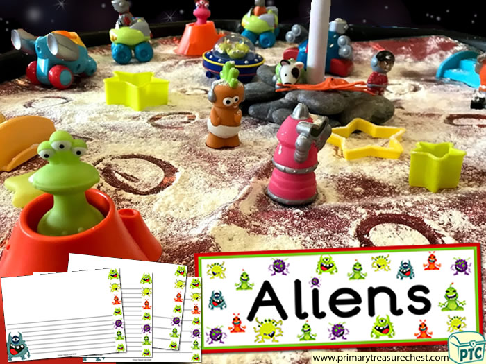 This multi-sensory SPACE tuff tray activity is ideal to use with EYFS / KS1 or children with additional learning needs to help celebrate World Space Week (Oct 4-10th), or for any Space topic theme - Space Role Play Sensory Play - Tuff Tray Ideas Early Years / Nursery / Primary