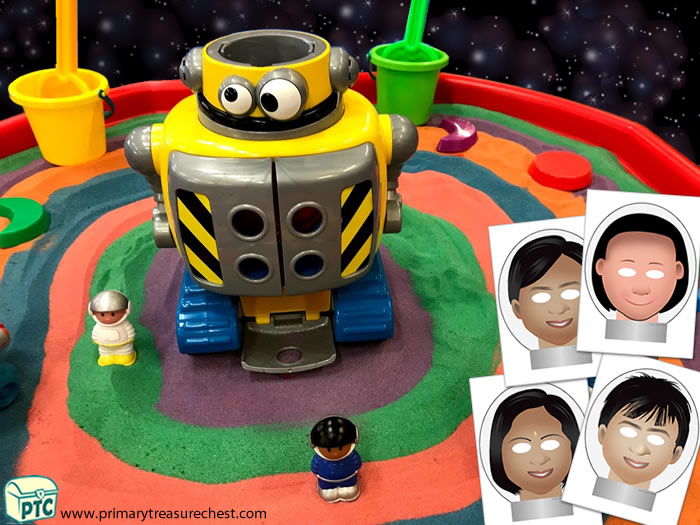Sparkling Space Themed Tuff Tray for Toddlers-EYFS Children