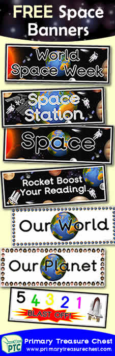 FREE Space Themed Teaching Resources