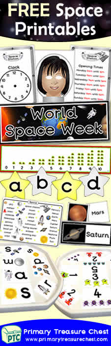 FREE Space Themed Teaching Resources