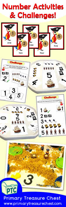 Number Activities and Challenges Banner