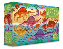 Dinosaurs puzzle book and jigsaw