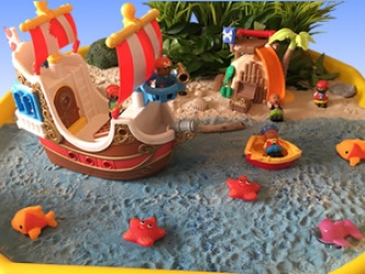 Pirates Themed Multi-sensory Tuff Tray Ideas and Activities