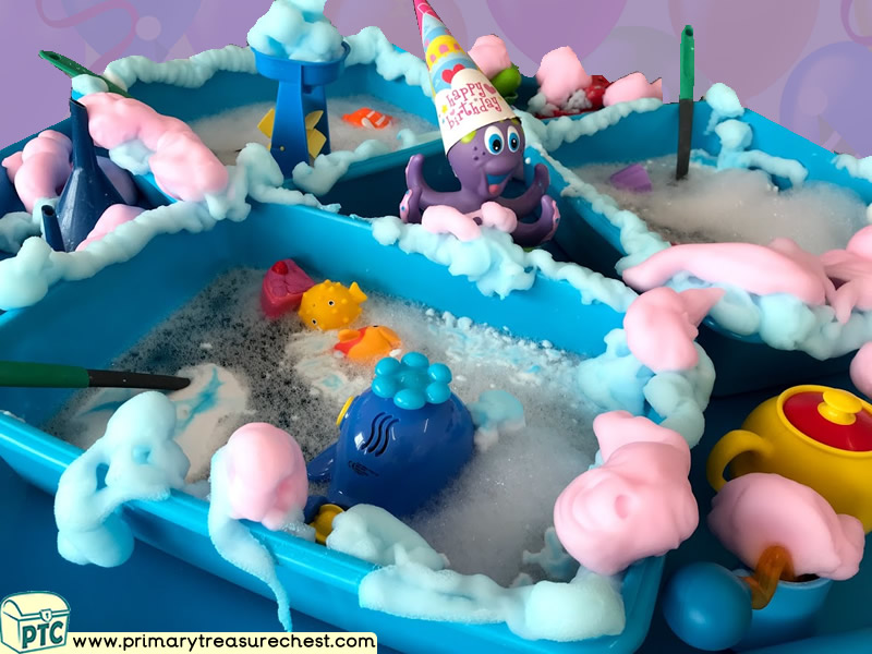 Birthday - Under The Sea - Tea Party Themed Water Multi-sensory Tuff Tray Ideas and Activities
