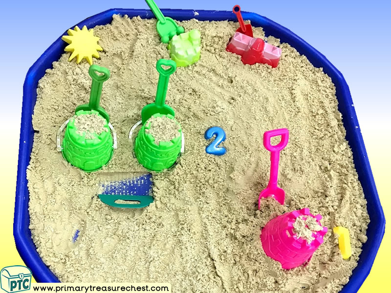 Seaside - Beach Themed Sand Multi-sensory Tuff Tray Ideas and Activities
