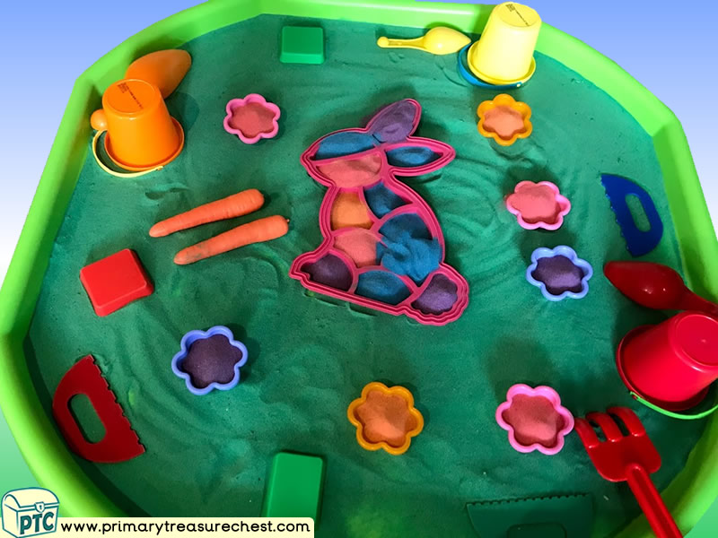 Easter - Easter Bunny - Rabbits Themed Small World Multi-sensory – Sand Tuff Tray Ideas and Activities