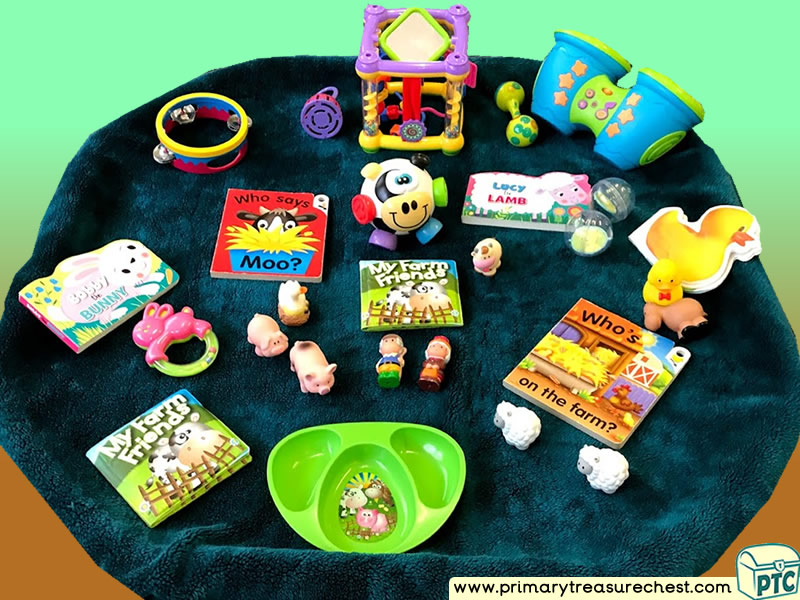 Farm - Farm Animals Themed Sensory Toys Multi-sensory Instruments - Books Area Tuff Tray Ideas and Activities