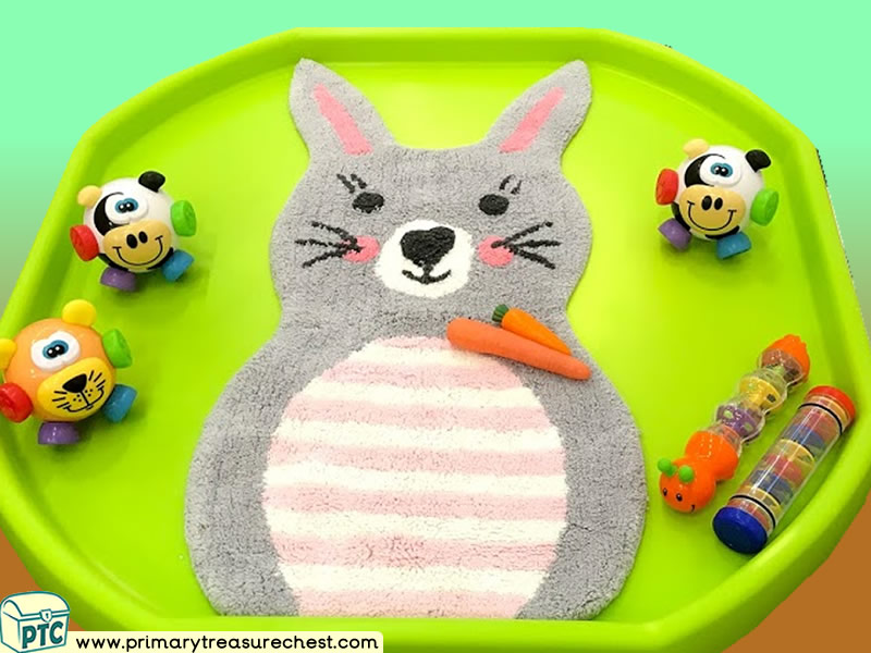 Farm - Farm Animals - Odd One Out - Rabbit Themed Sensory Toys Multi-sensory Tuff Tray Ideas and Activities