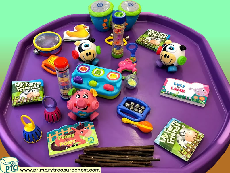 Farm - Farm Animals Themed Sensory Toys Multi-sensory Instruments - Books Area Tuff Tray Ideas and Activities 