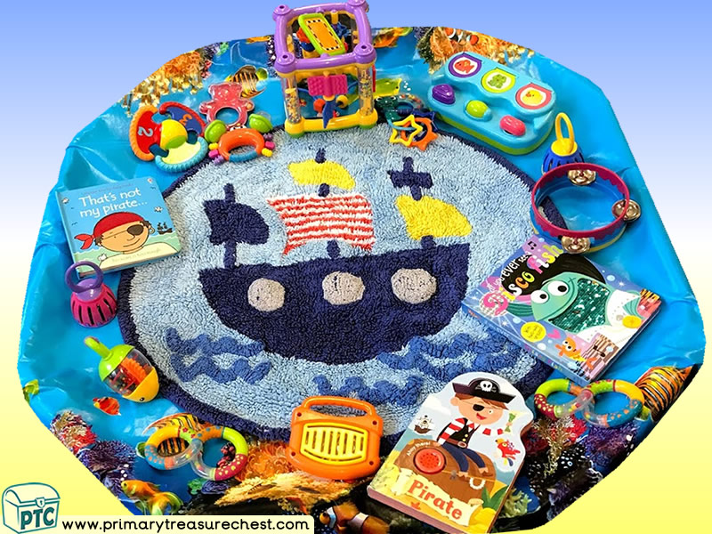 Pirates - Pirate Ship - That’s Not My Pirate Themed Sensory Toys Multi-sensory - Instruments - Books Area Tuff Tray Ideas and Activities