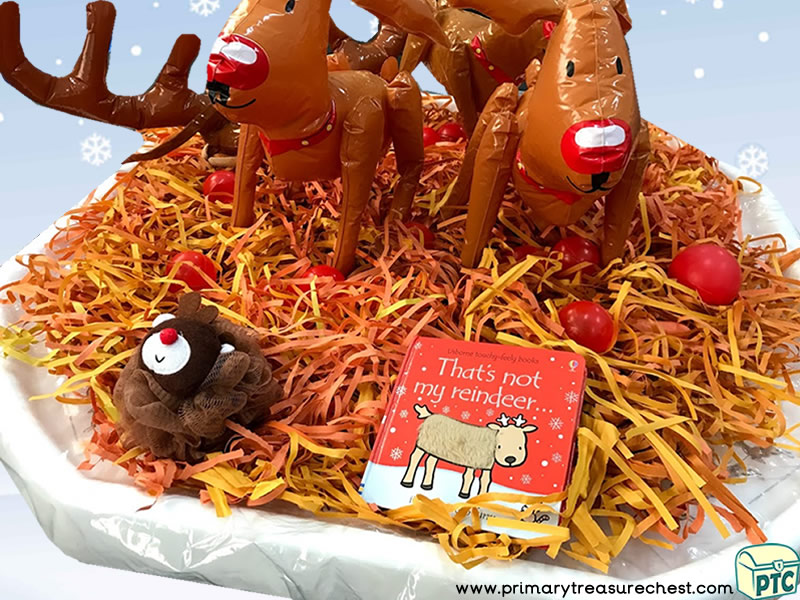 Christmas/Winter - Reindeer Themed Phonics - Multi-sensory – Shredded Paper -  Tuff Tray Ideas and Activities