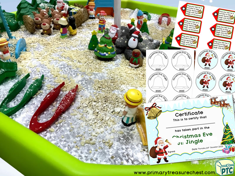 Christmas/Winter Wonderland - Themed Small World - Multi-sensory - Flour – Cereal Tuff Tray Ideas and Activities