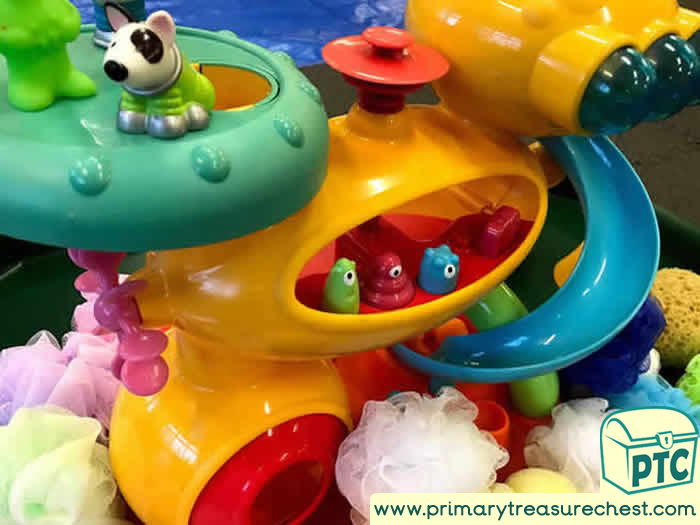Alien sensory small world - Role Play Sensory Play - Tuff Tray Ideas Early Years / Nursery / Primary