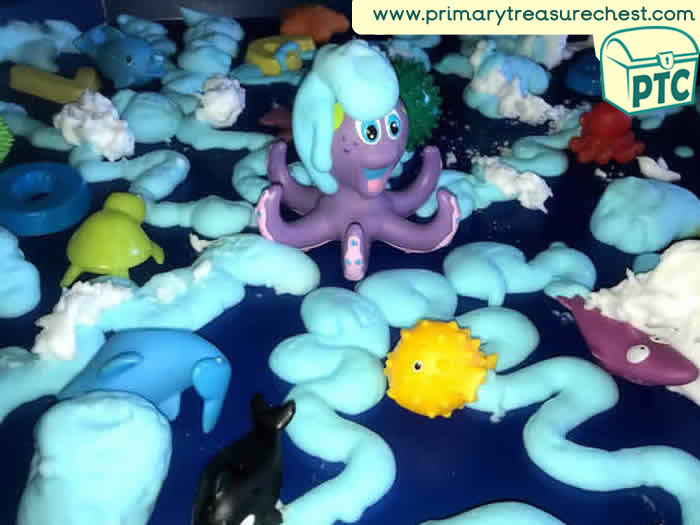 Crazy soap Under the Sea Tuff Tray Small World Scene -EYFS Children
