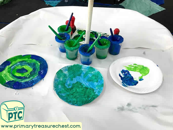 World Environment Day tuff tray idea