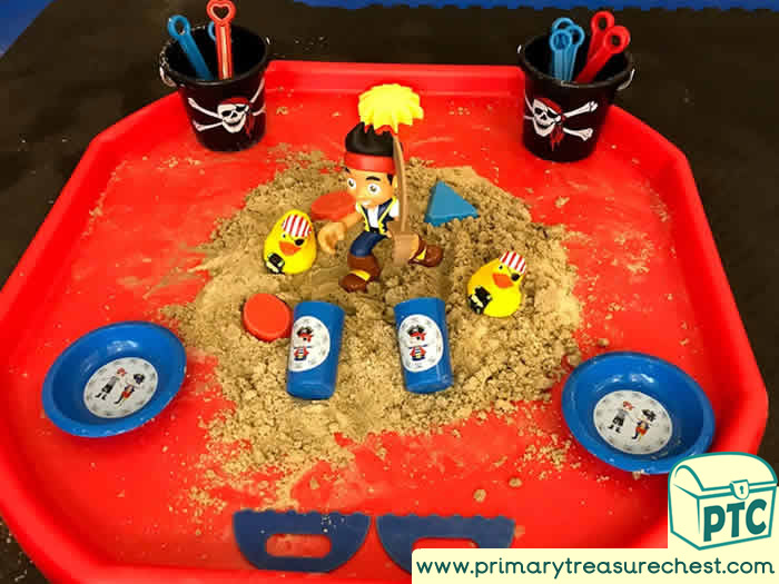 Pirate SAND PLAY - Role Play  Sensory Play - Tuff Tray Ideas Early Years – Tuff Spot / Nursery / Primary
