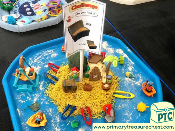 Pirates Small world sensory play and mark making - Role Play  Sensory Play - Tuff Tray Ideas Early Years – Tuff Spot / Nursery / Primary