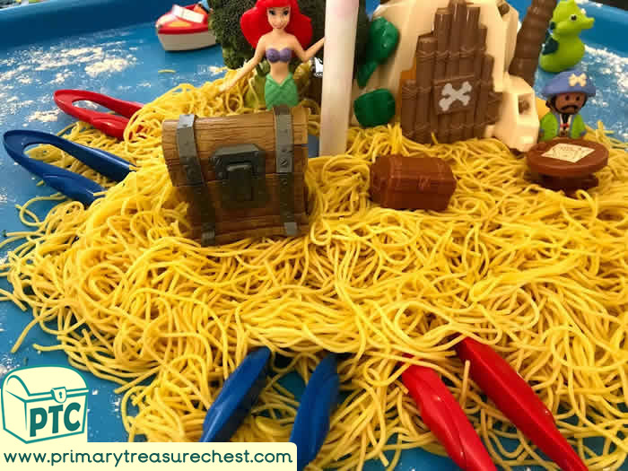 Pirates Small world sensory play and mark making - Role Play  Sensory Play - Tuff Tray Ideas Early Years – Tuff Spot / Nursery / Primary