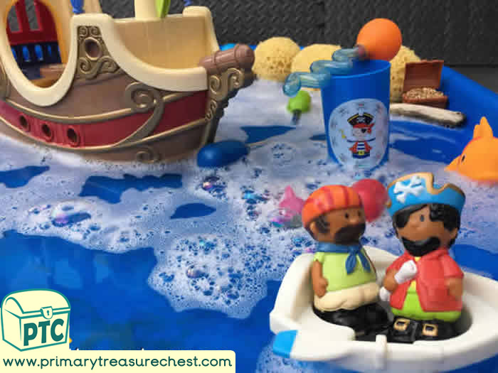 Transport – Pirate Ship – Water Play - Role Play Sensory Play- Tuff Tray Ideas Early Years / Nursery / Primary 