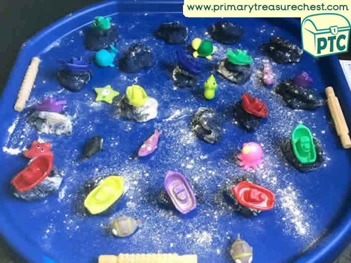Playdough Under the Sea Tuff Tray for EYFS Children