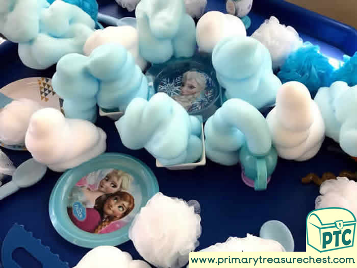 Princess Party Frozen Themed Tray - Role Play Sensory Play - Tuff Tray Ideas Early Years – Tuff Spot / Nursery / Primary