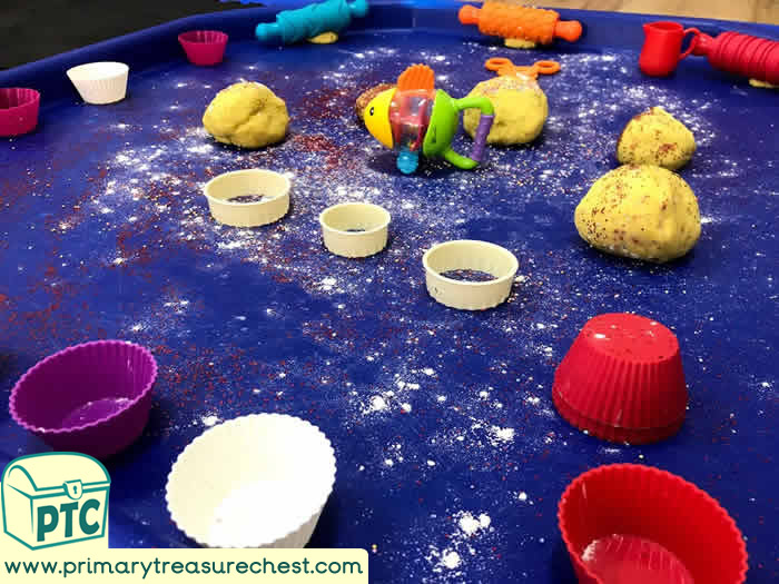 Rainbow Fish Themed Sensory Playdough Activity ideas - Role Play  Sensory Play - Tuff Tray Ideas Early Years – Tuff Spot / Nursery / Primary