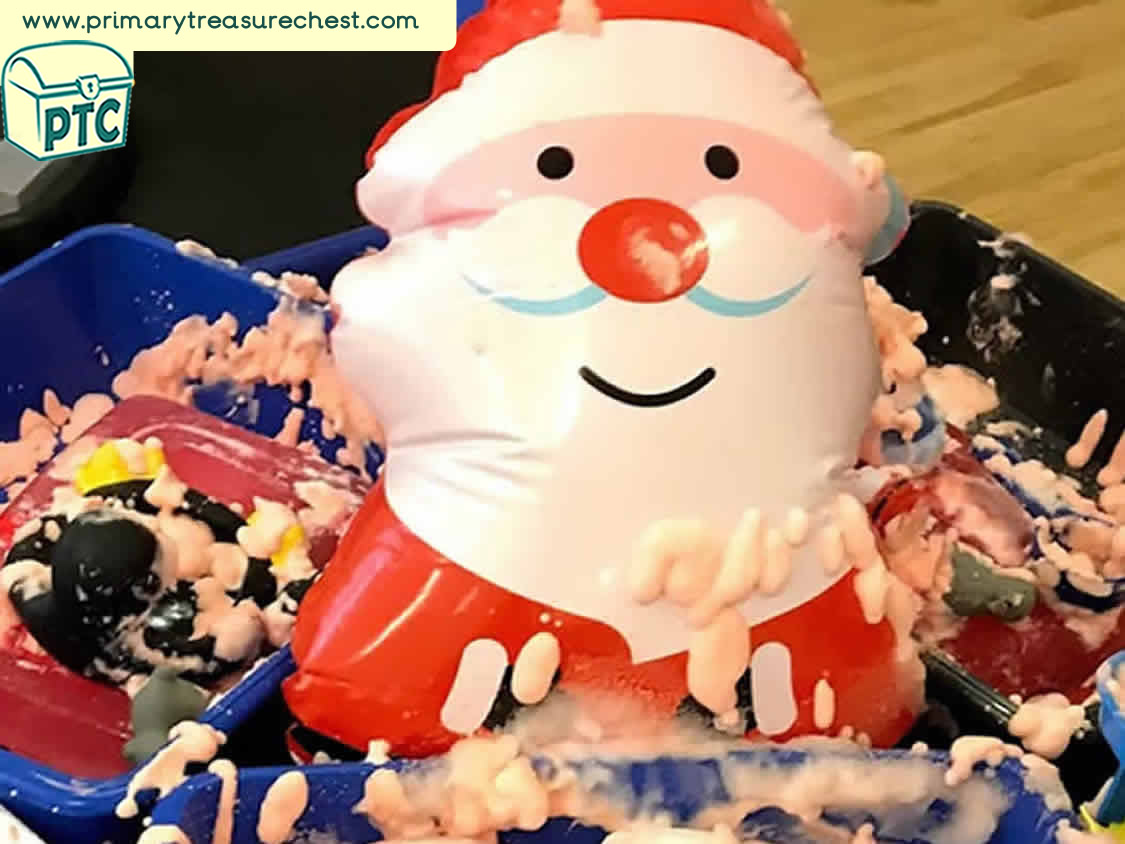 Santa Themed Discovery Role Play Sensory Play - Tuff Tray Ideas Early Years / Nursery / Primary