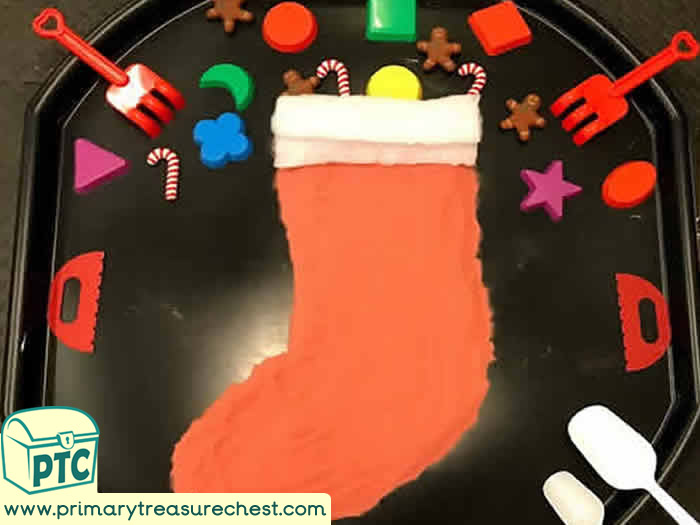 Santas Stocking Sand Play for Toddlers-EYFS Children 