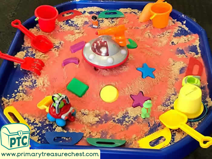 Moon Sand Tuff Tray Activity - Housebound with Kids