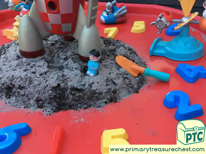 Space Themed Tuff Tray for Toddlers-EYFS Children