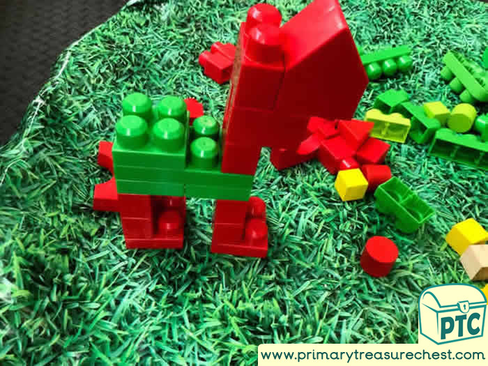 St David's Day Tuff Tray Small World Scene for Toddlers-EYFS Children