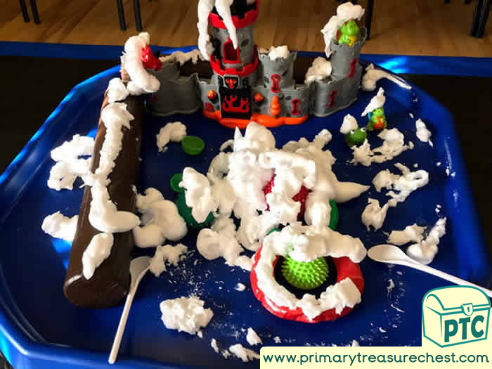 St David's Day Tuff Tray Small World Scene for Toddlers-EYFS Children
