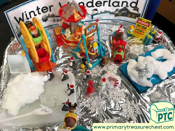 Winter Wonderland School based session tuff tray for Toddlers-EYFS Children 