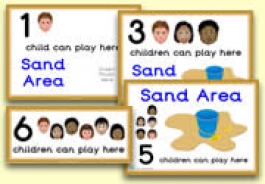 How Many Children... Sand Area Signs