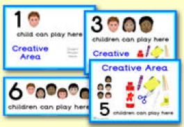 How Many Children... Creative Area Signs