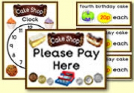Cake Shop Role Play Resources