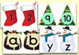Christmas Themed Number and Alphabet Resources