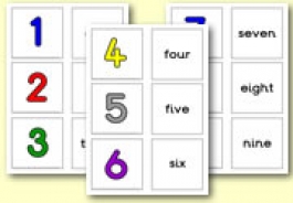 Number Matching Cards