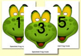 Number Role Play Masks