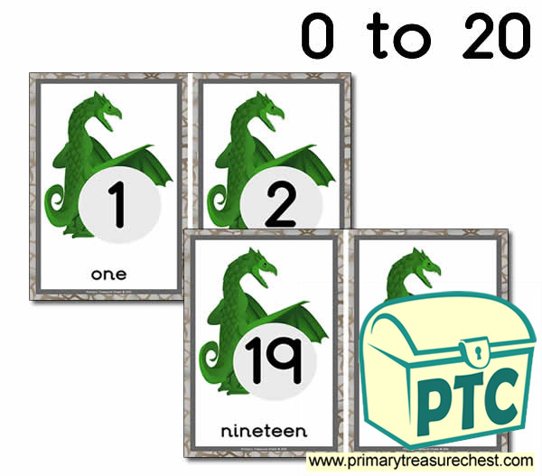 Dragon Themed Number line 0-20