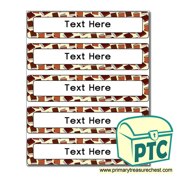 Reading Themed Drawer Labels (Small)