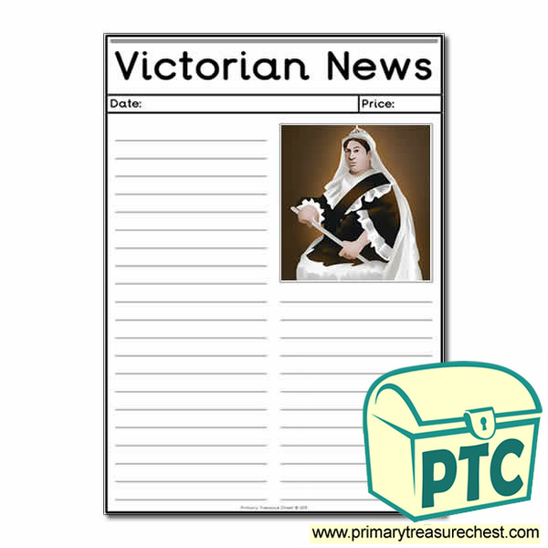 Queen Victoria Themed Newspaper Worksheets