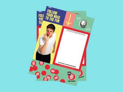 Red Nose Day Event Poster - Blank
